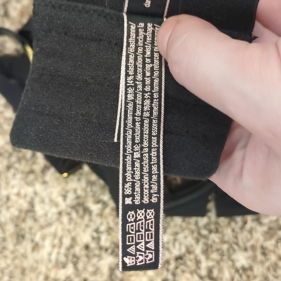 Victoria's Secret Luxe black balconette strappy bandage caged underwire bra - Picture 9 of 9